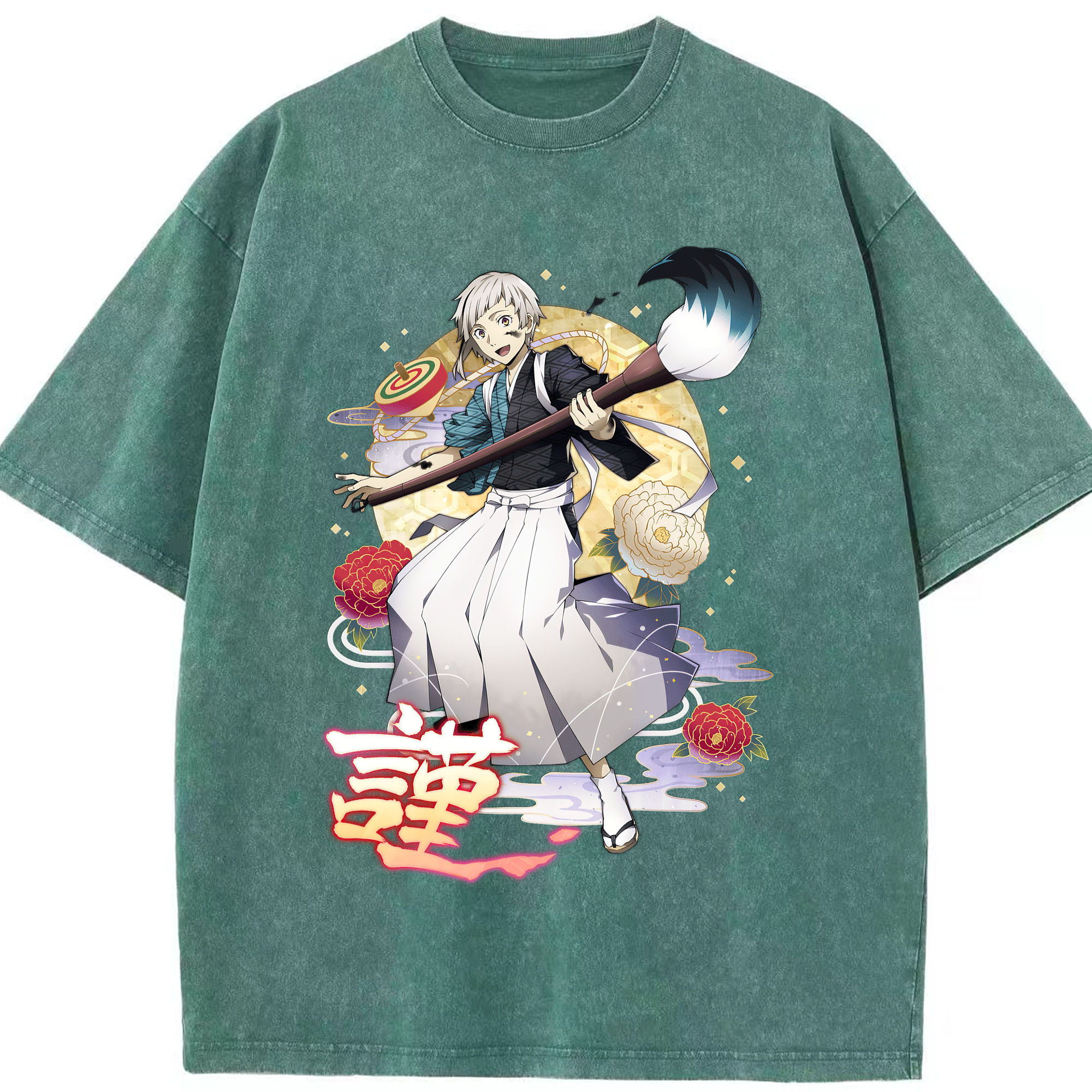 （画像用） 文豪ストレイドッグス Bungo Stray Dogs 綿100% ヴィンテージ風 半袖Tシャツ（フロントプリント）
